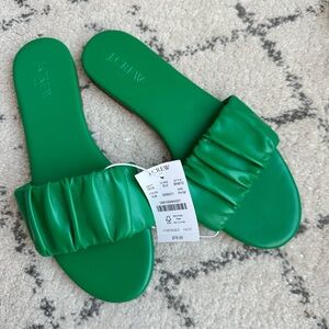 J.Crew Emerald Green Sandals